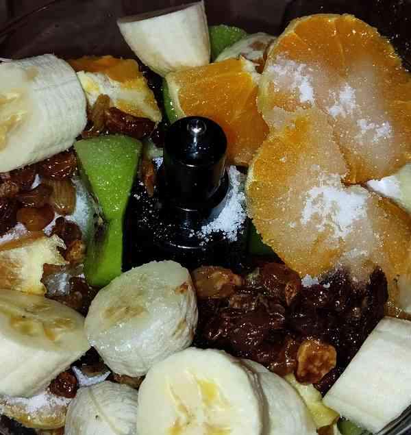 Geeistes Obstragout, Obstsalat