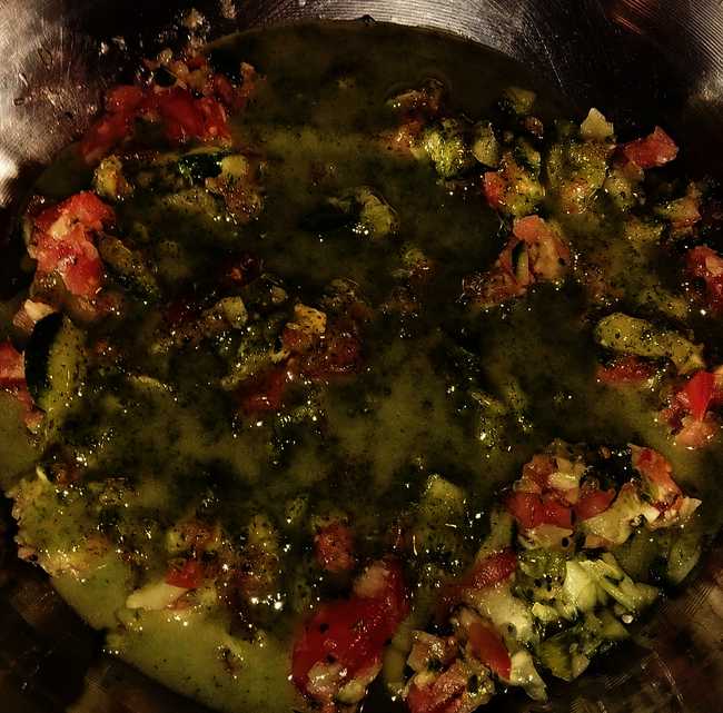 Petersil-Basilikumdressing